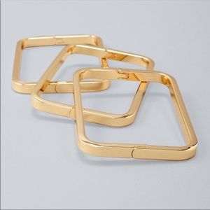 WHBM rectangle bracelet set of three